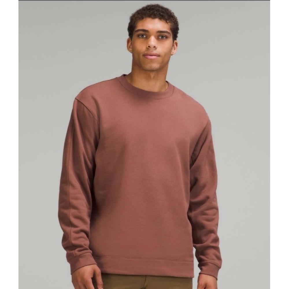 Lululemon French Terry Oversized Long Sleeve Crew Smoky Topaz Mens Size M